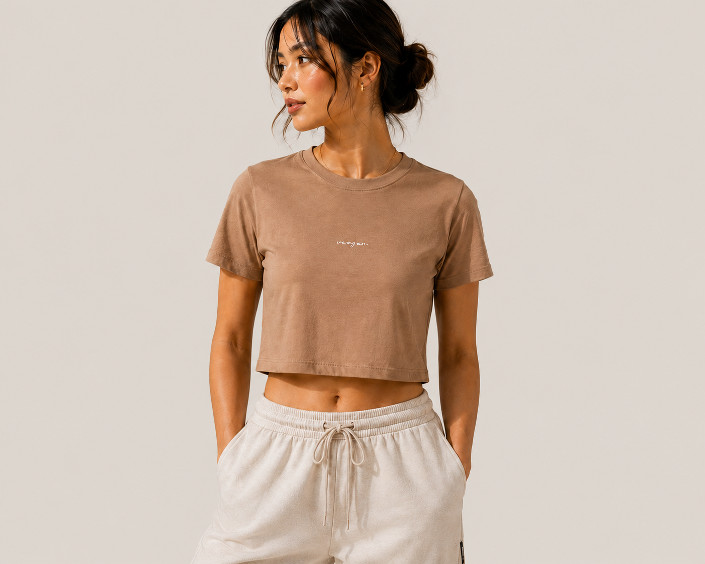Crop Tee - Dune