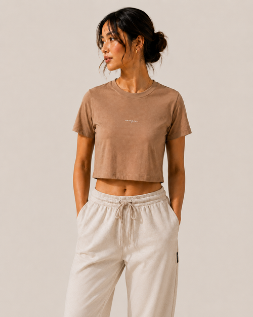Crop Tee - Dune