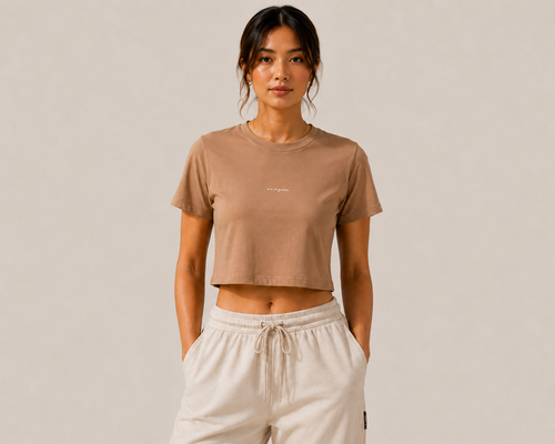 Crop Tee - Dune
