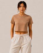 Crop Tee - Dune