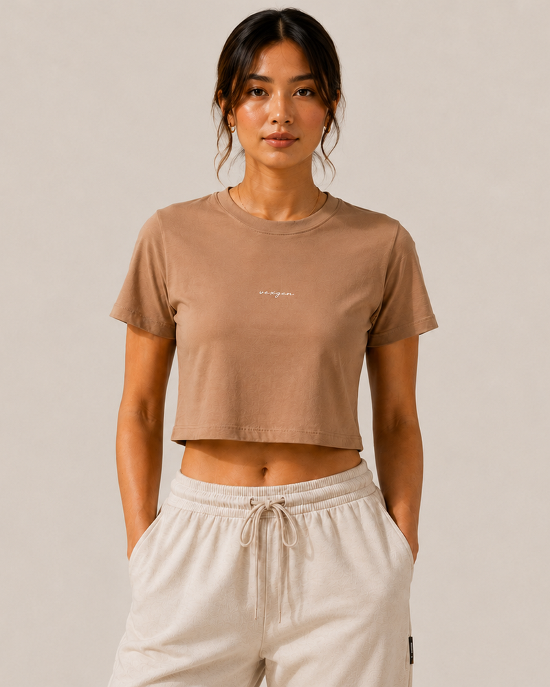 Crop Tee - Dune