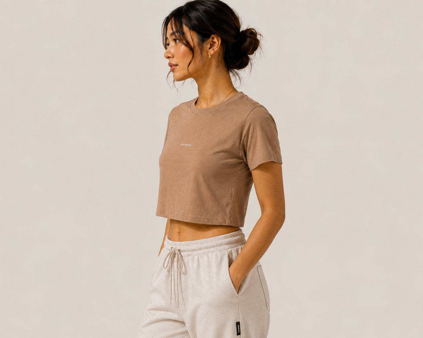 Crop Tee - Dune