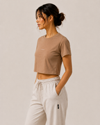 Crop Tee - Dune