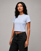Crop Tee - Powder Blue