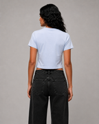 Crop Tee - Powder Blue