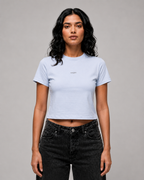Crop Tee - Powder Blue