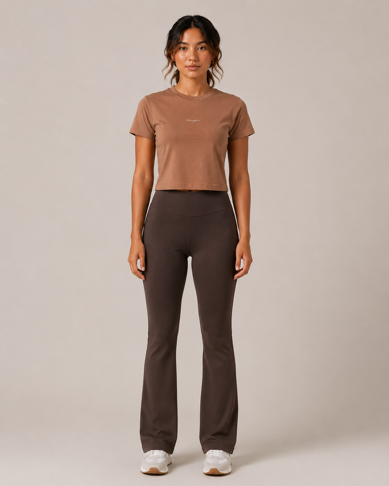Everyday Crop Tee - Dune