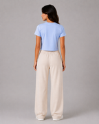 Everyday Crop Tee - Powder Blue
