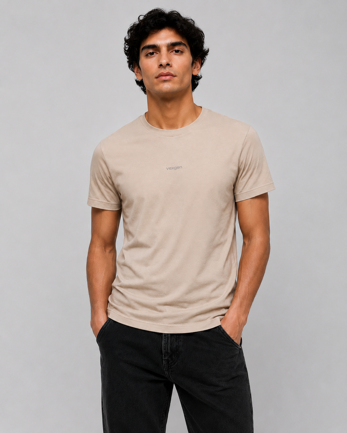 Stretch Tee - Beige