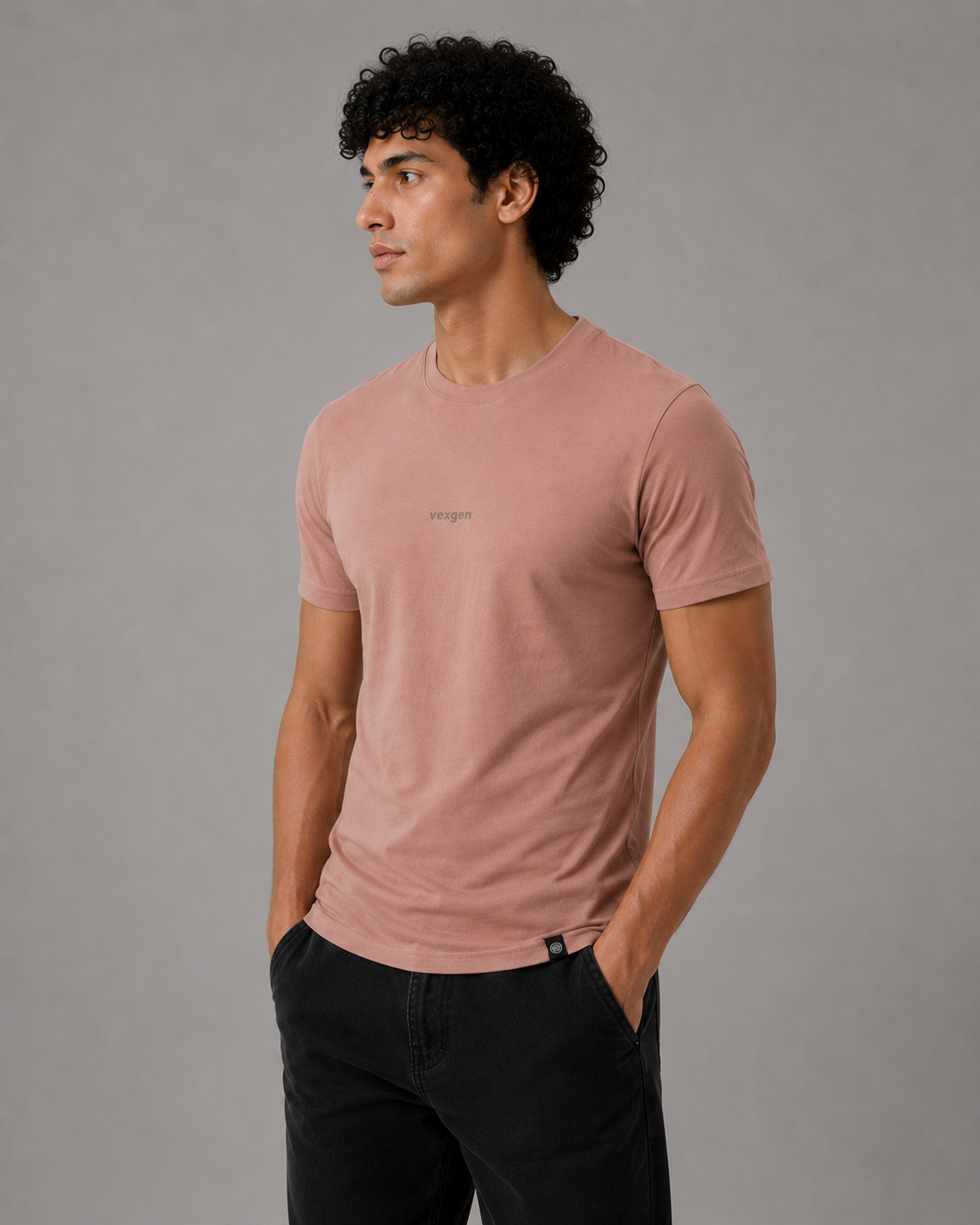 Stretch Tee - Rose Tan