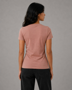 Stretch Tee - Rose Tan