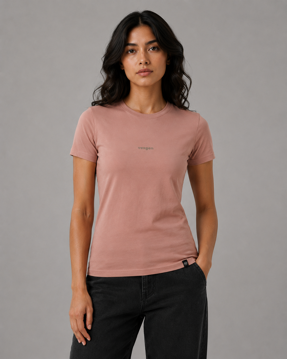 Stretch Tee - Rose Tan