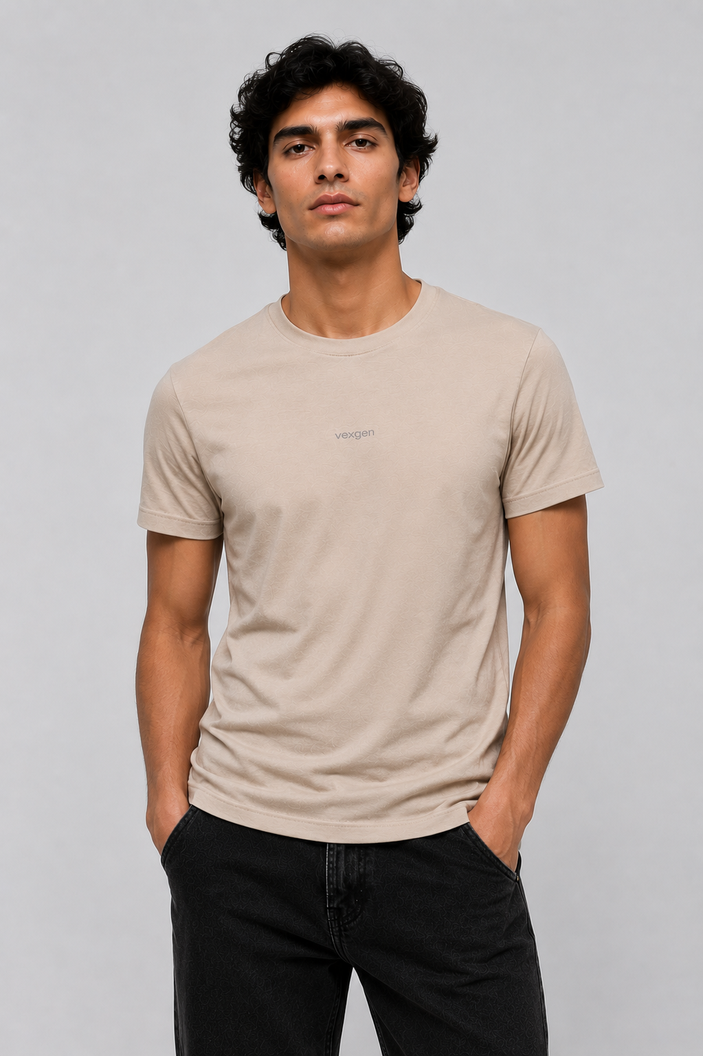 Stretch Tee - Beige