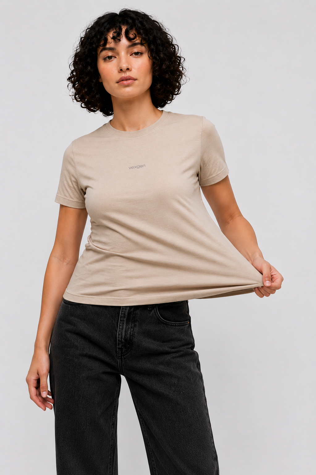 Stretch Tee - Beige